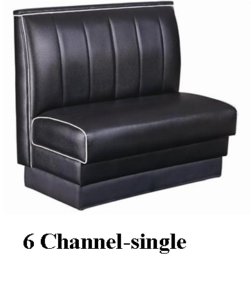 6道背乙烯基连椅